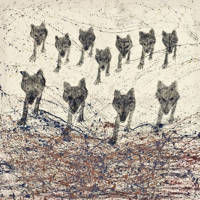 wölfe iii – Werk von Maria Lehnen